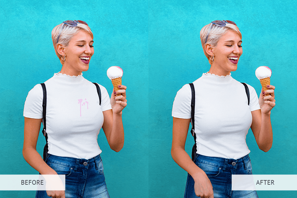 remove stains app before after