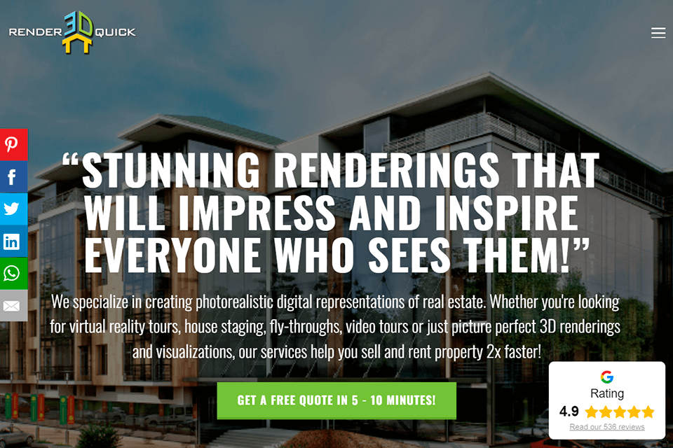 render3dquick interface