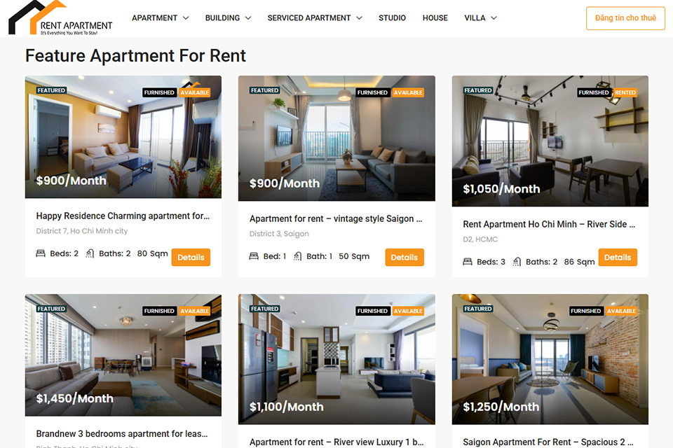 rentapartment vn real estate website