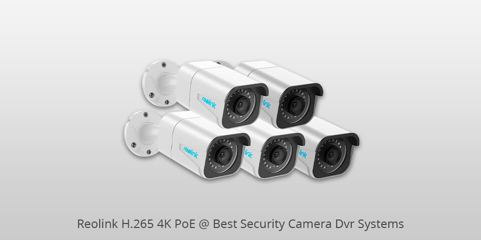 reolink h265 4k poe security camera dvr system