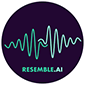 resemble.ai voice cloning software logo