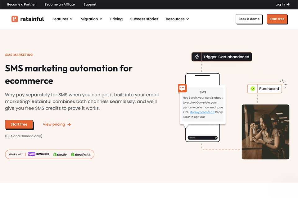retainful bulk text message service