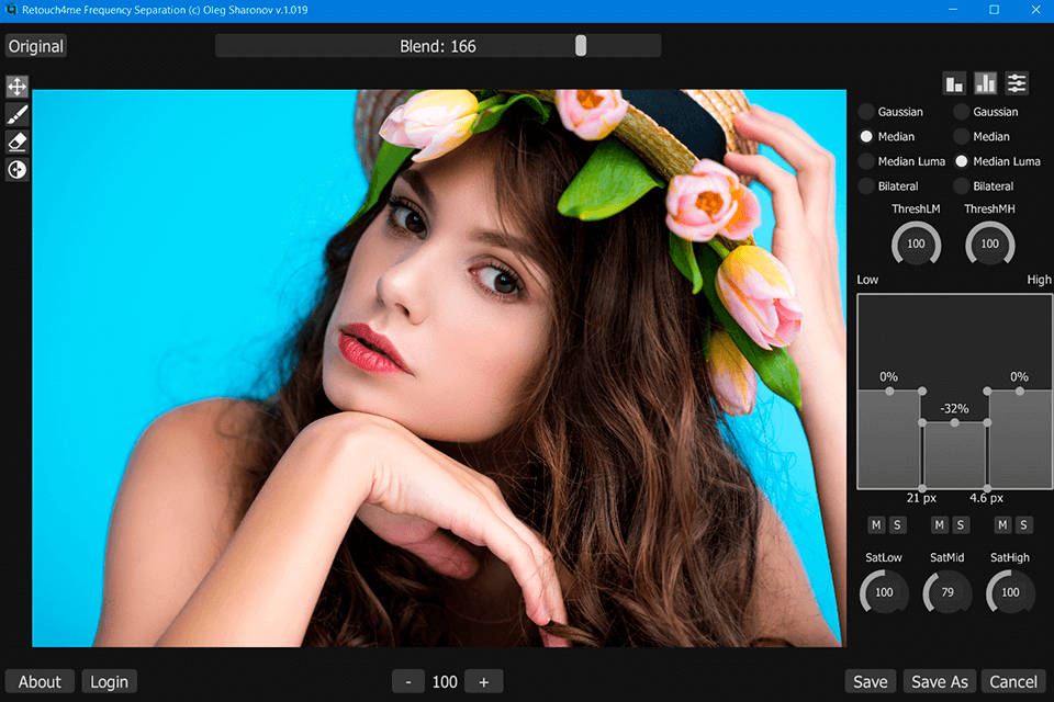 retouch4me frequency separation