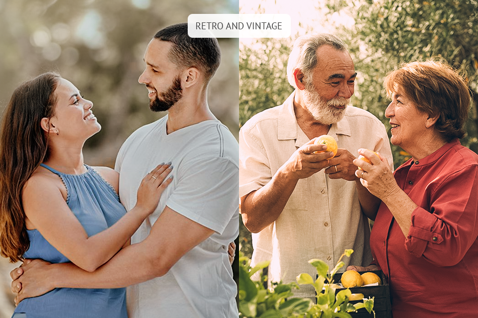 retro and vintage photography editing style