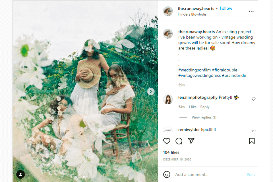 retro style photos double exposure