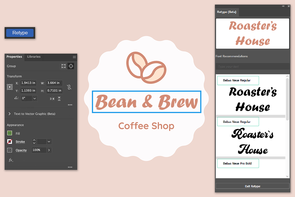 retype in adobe illustrator