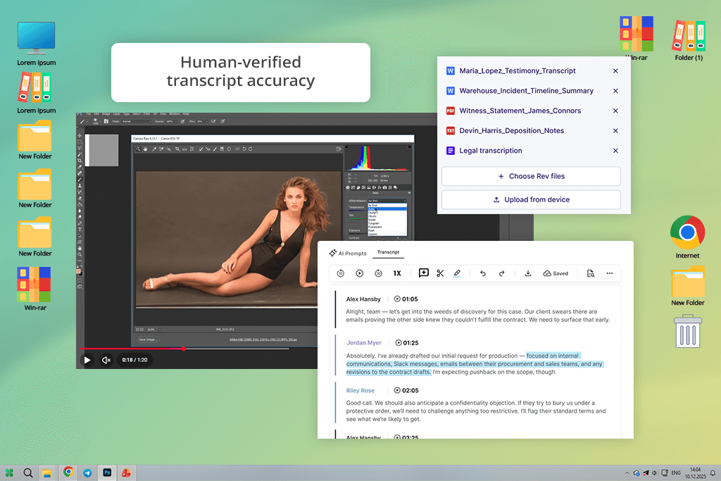 rev youtube transcript generator
