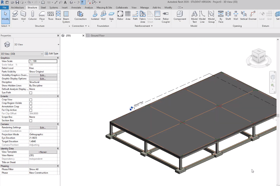 واجهة Revit