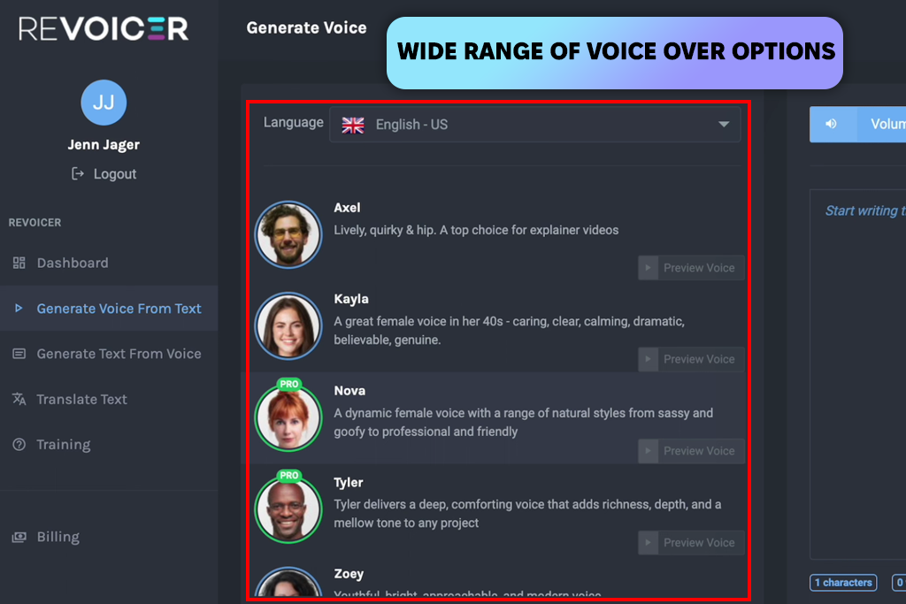 revoicer ai voice generator
