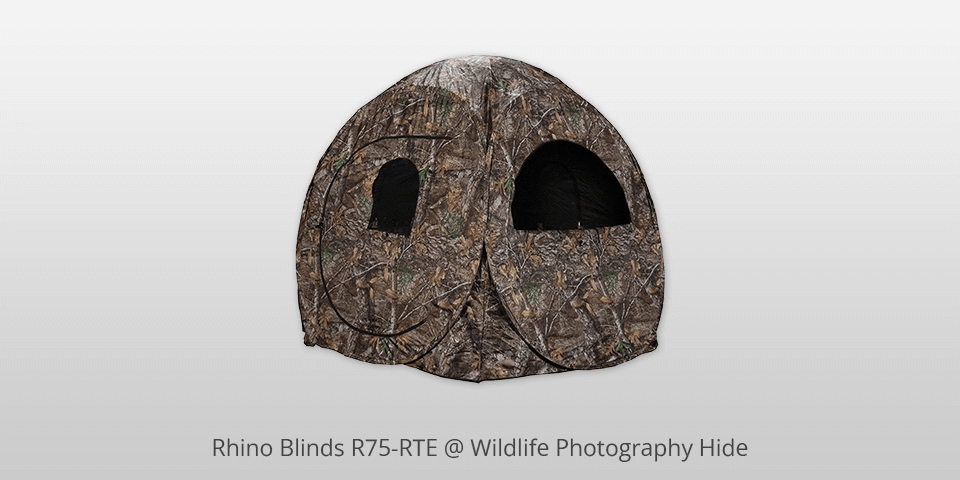 rhino blinds r75-rte wildlife photography hide