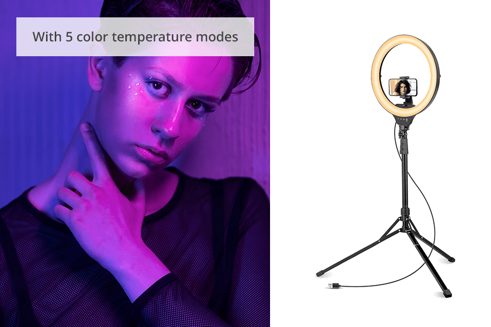 ring light for photography aureday 14'' selfie