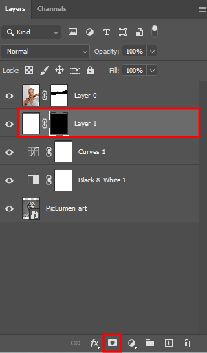 ripped paper effect photoshop black layer mask