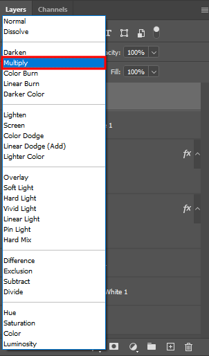 ripped paper effect photoshop blend mode multiply