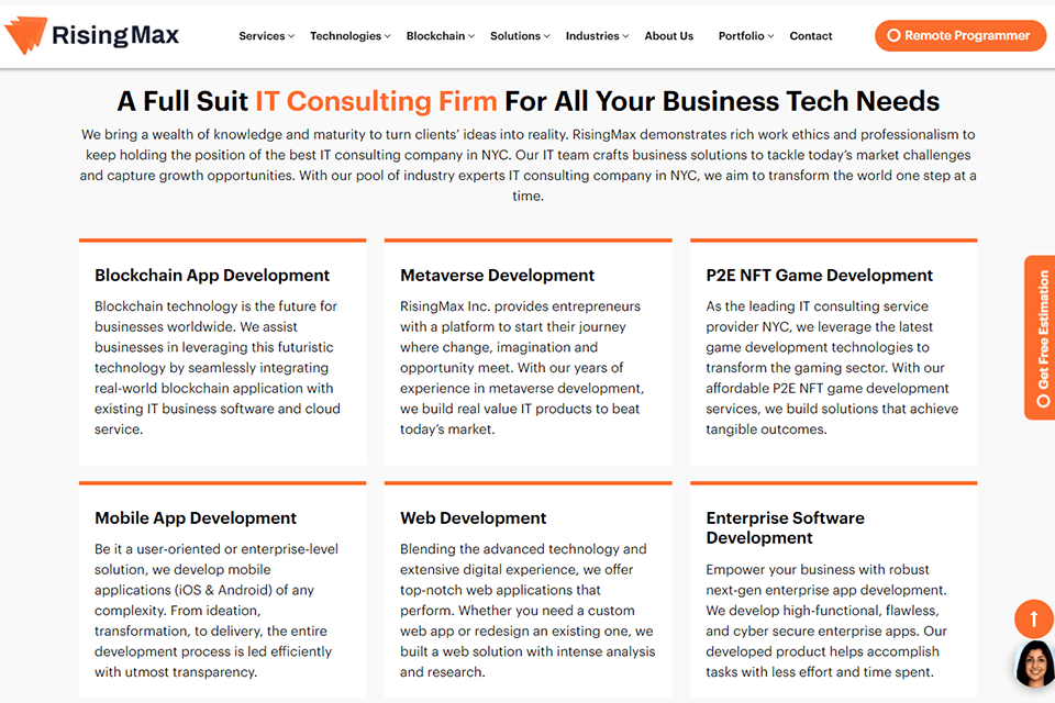 risingmax consulting company website