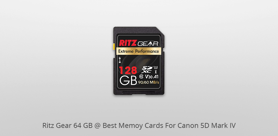 ritz gear 64 gb memory card for canon 5d mark iv