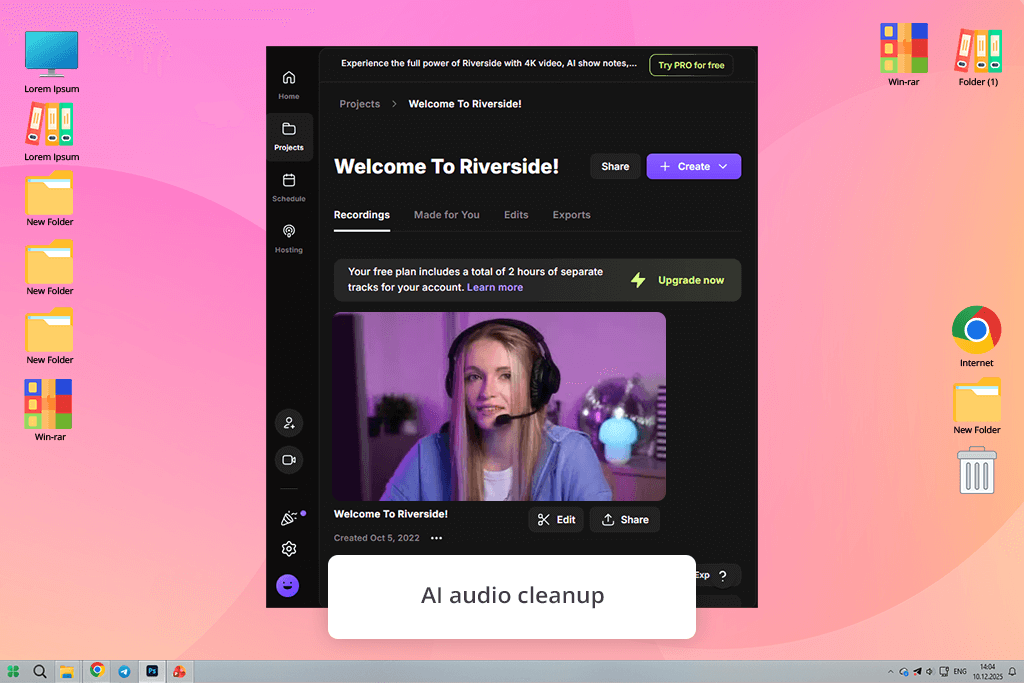 riverside ai podcast generator