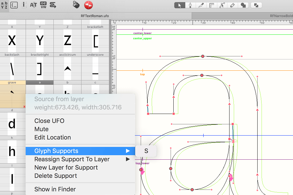 11 Best Font Generators In 2024   Robofont Font Generators Interface 