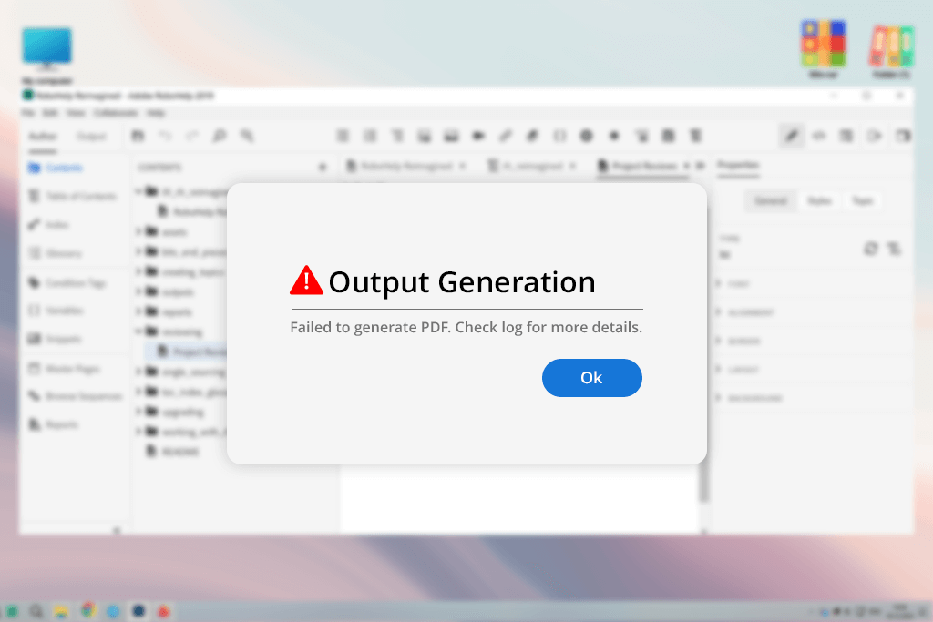 robohelp pdf issues