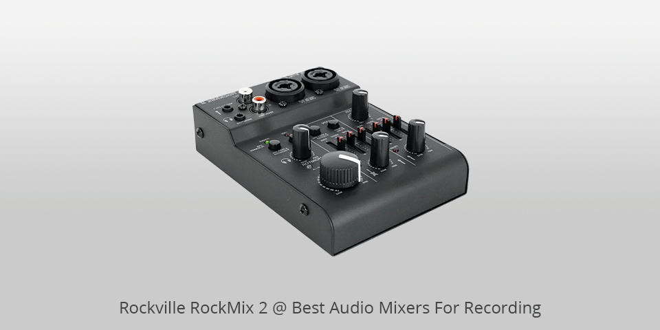 rockville rockmix 2 audio mixer for recording
