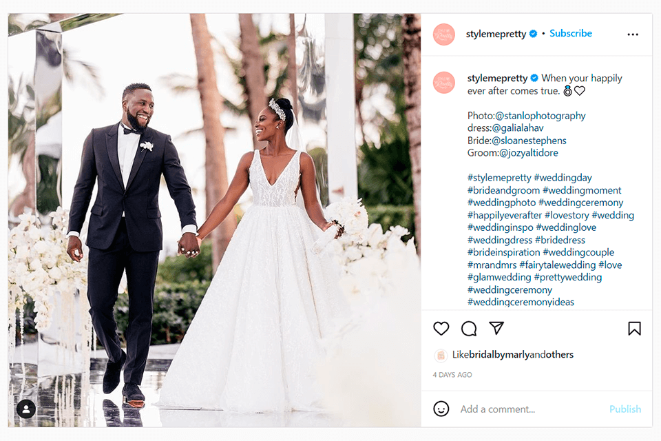 100 Wedding Captions for Photos on Social Media