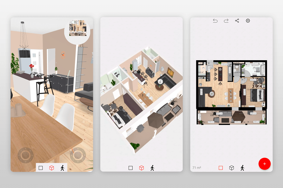 Platform for visual 3D / AR product configuration - Roomle