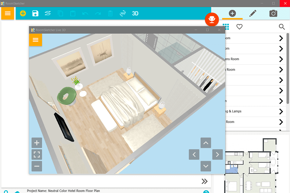 roomsketcher 3d visualization