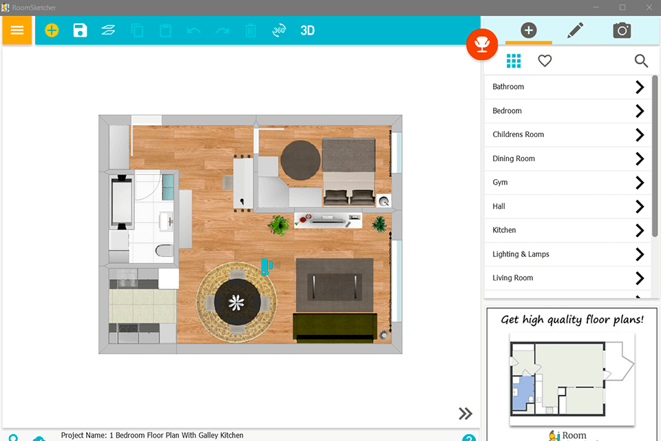 Roomsketcher Interface 