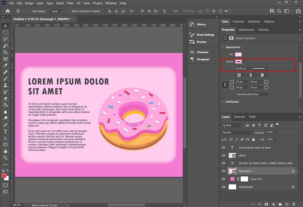 How to add rounded corners in Photoshop — Nicolesy