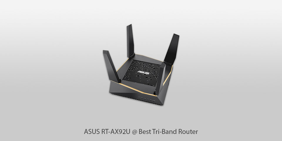 best tri band router asus rt-ax92u