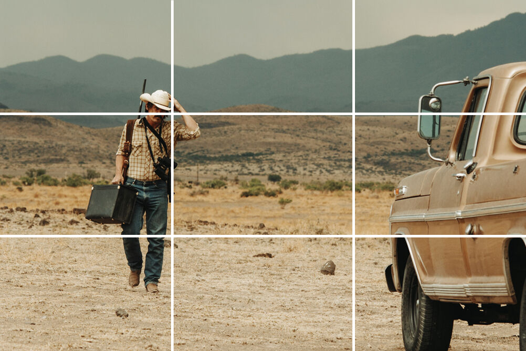rule of thirds in movie example no country for old men