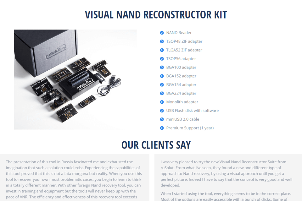 rusolut visual nand reconstructor