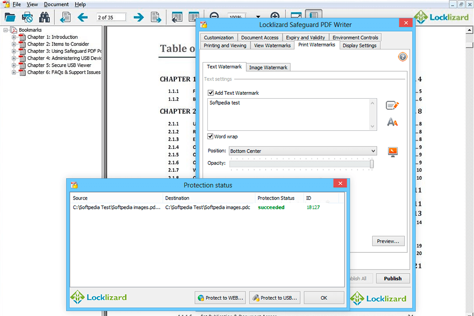 safeguard pdf security locker tool for windows interface