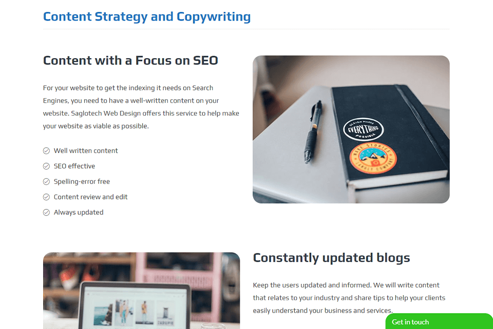 saglotech content marketing