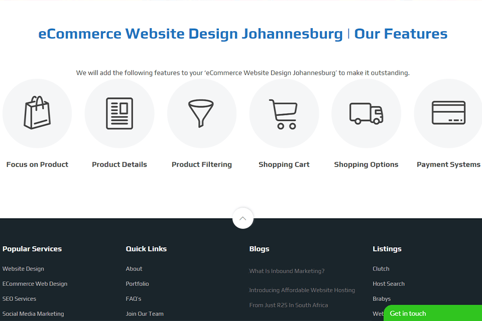saglotech e-commerce design