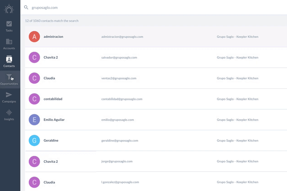 salesflare interface