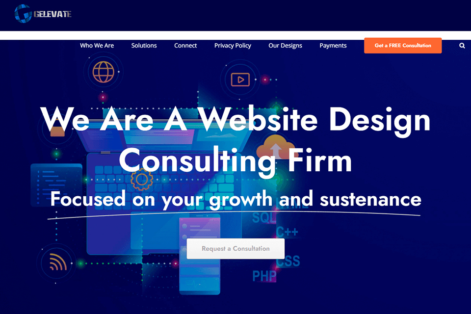 sana khalid website design