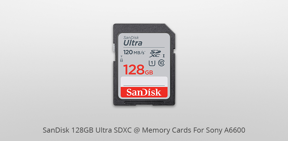 sandisk 128gb ultra sdxc memory card for sony a6600