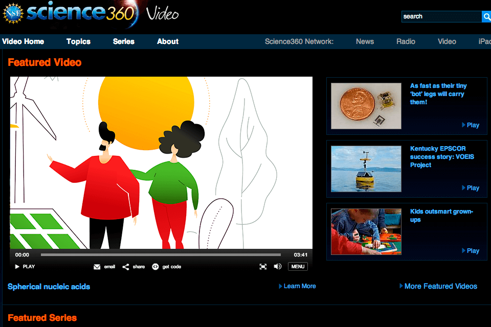 science360 learning apps for kids interface