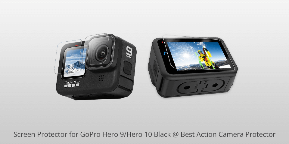 Lente Protettiva GoPro Hero 5/6/7 Nero - Vetro Idrofobo Impermeabile Fino A 10m