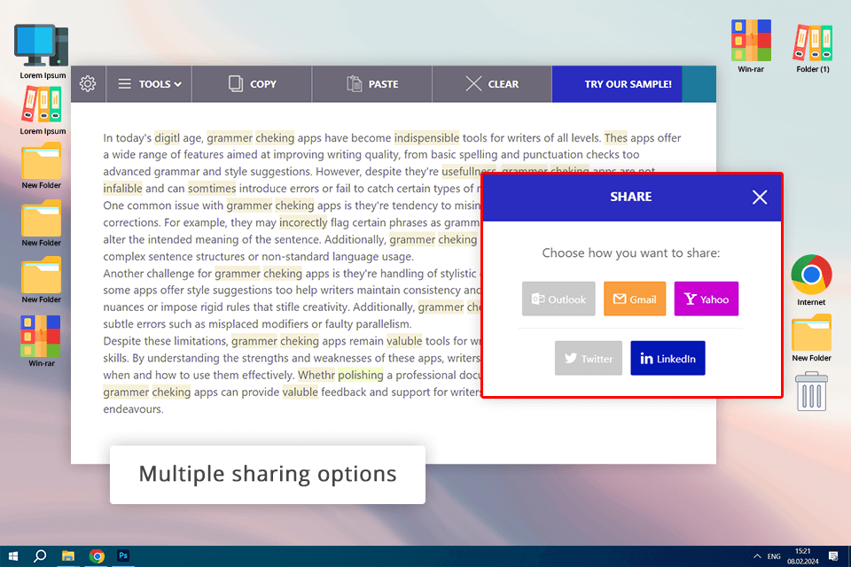 scribens best grammar checker app