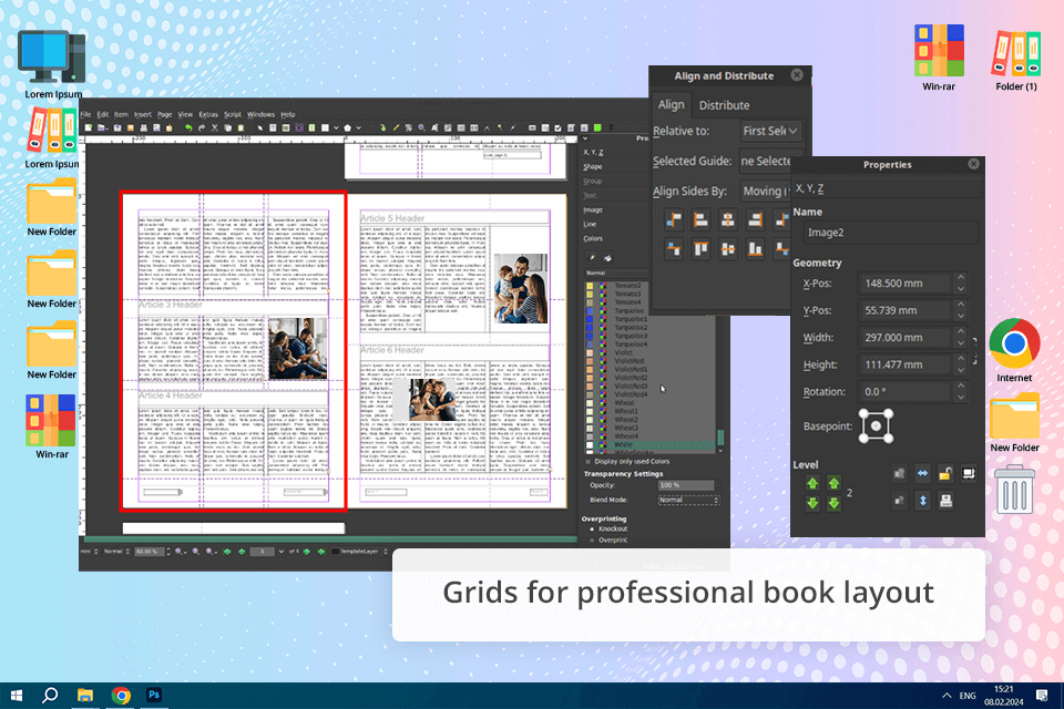 scribus book design software