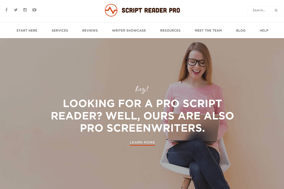 script reader pro website