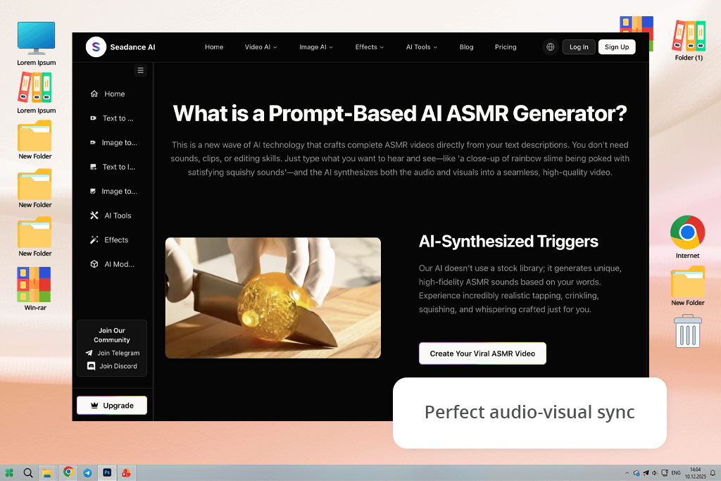 seadanceai ai asmr video generator