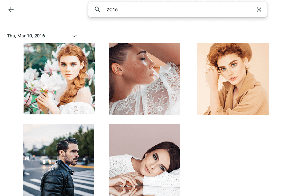 google photos tips search by date
