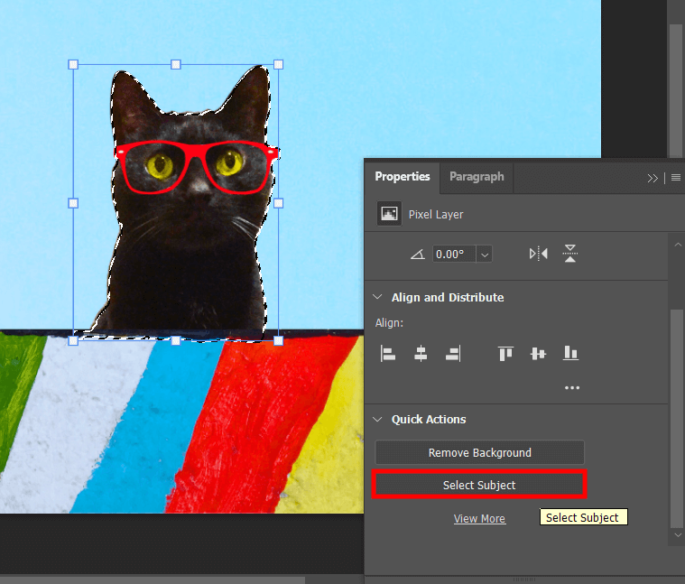 select subject to make transparent background in photoshop