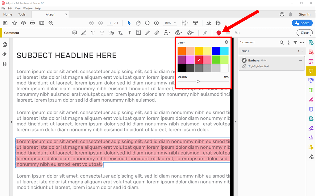 how-to-change-highlight-color-in-adobe-acrobat-reader-dc