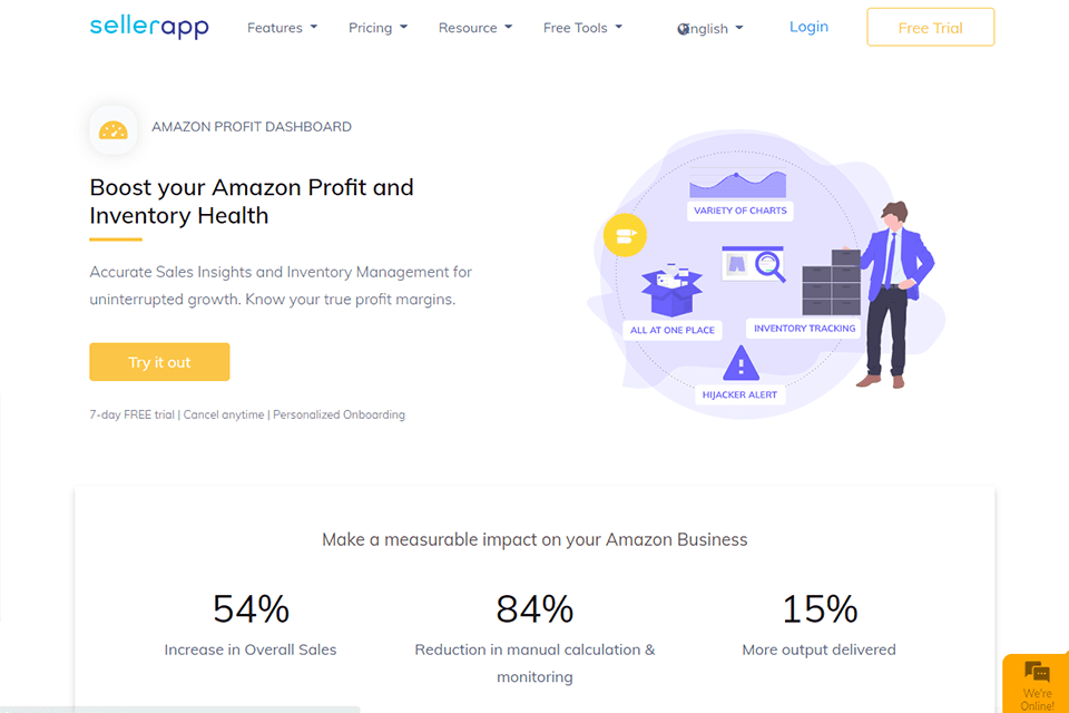 profit dashboard sellerapp