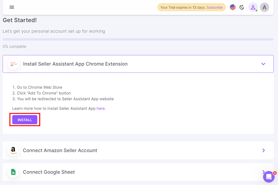 sellerassistant tools to help start an online gear store
