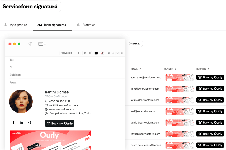 serviceform email signature