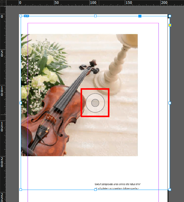 set area to crop a photo in indesign